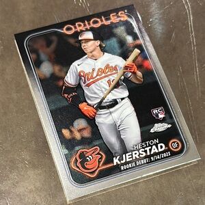 Topps Orioles Baseball Card - Orange and White
